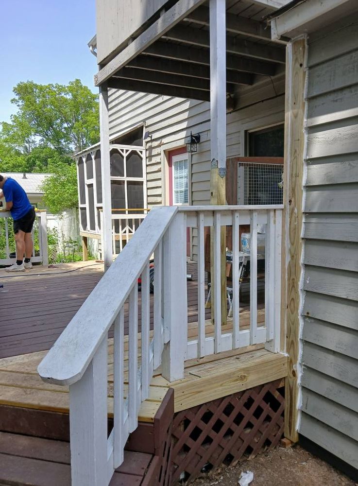 Deck Repair and Exterior Painting for Dead Tree General Contracting in Carbondale, Illinois