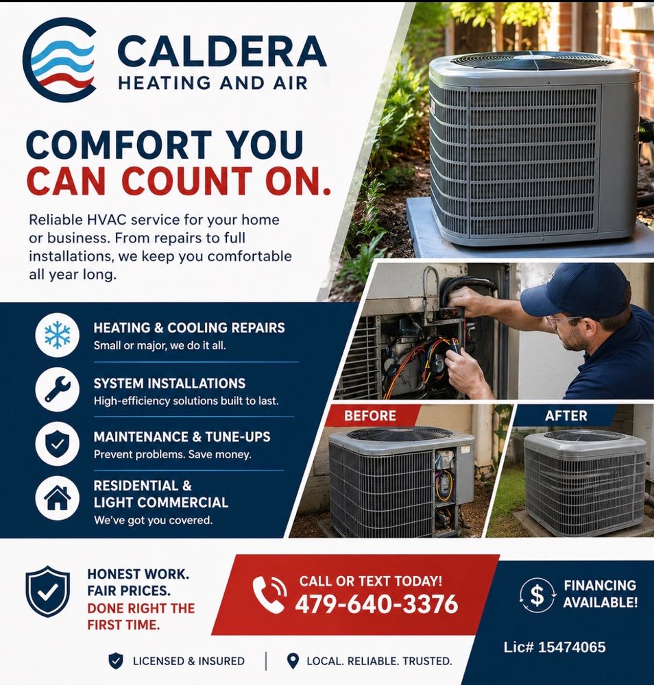 All Photos for Caldera Heating and Air LLC in Centerton, AR