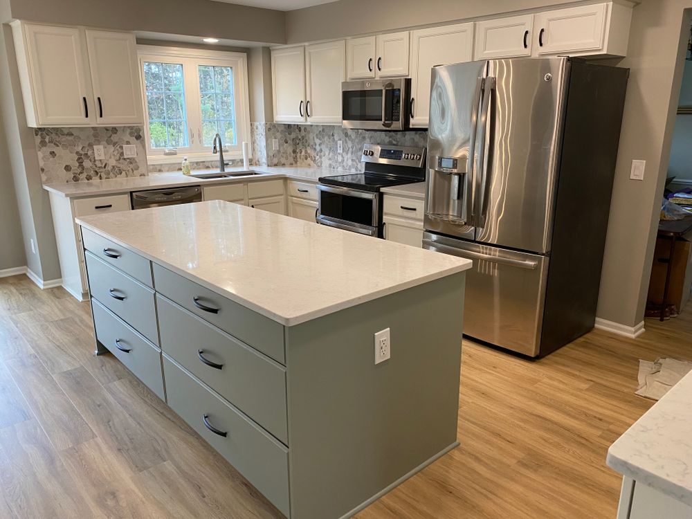 Transform your kitchen and cabinets with our refinishing service! Update the look of your space without the cost of a full remodel. Contact us for a free estimate today. for Mansour Contracting inc in Clarkston, MI