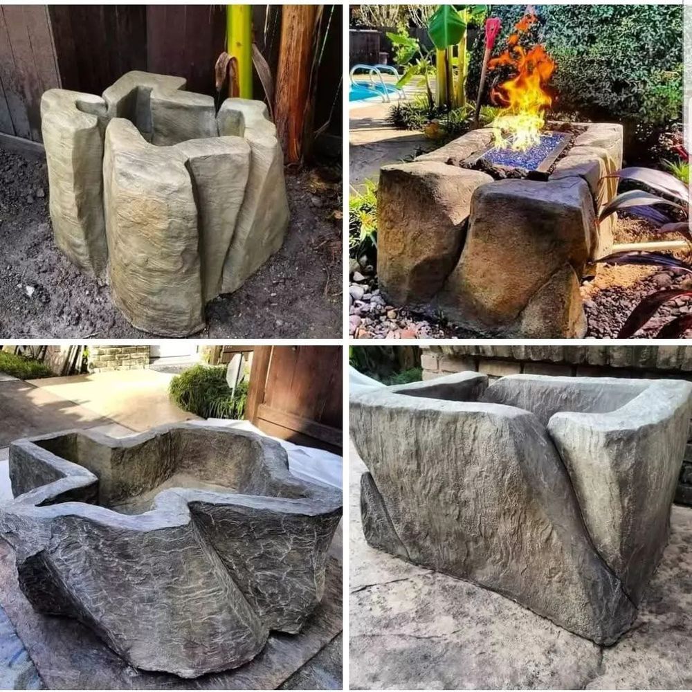 Carved Concrete for Texas Curb N Borders in Houston, TX