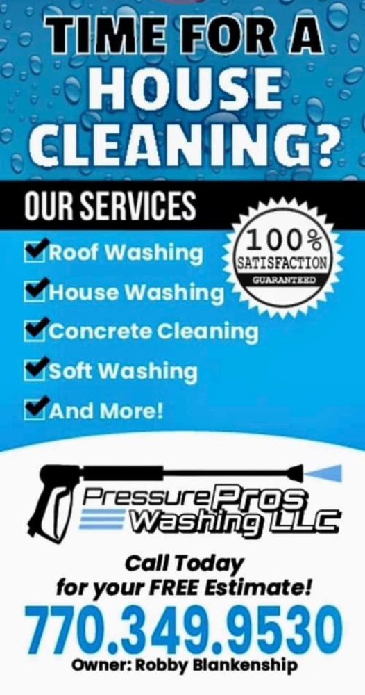 Commercial Pressure Washing for Pressure Pros Washing in Peachtree City, GA