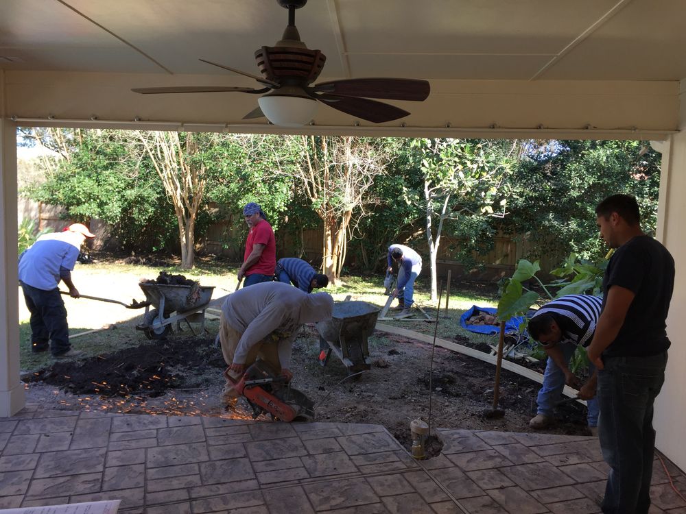 Patios for Texas Curb N Borders in Houston, TX