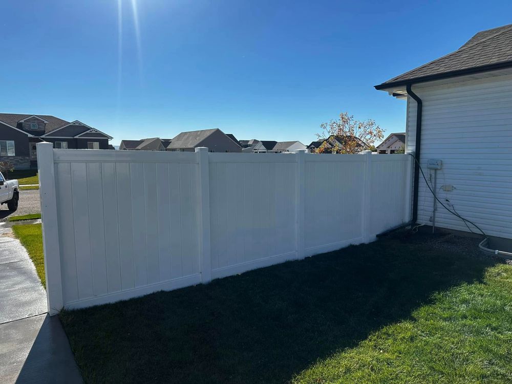 Fence for Vinyl Creations in Idaho Falls, ID