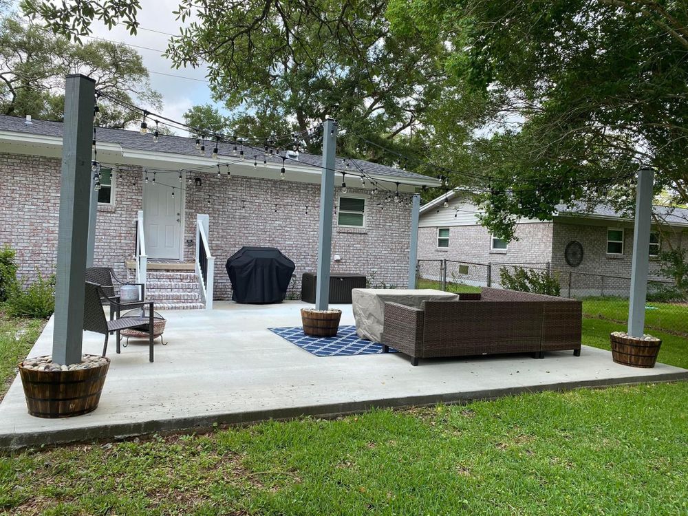 Transform your outdoor space with our expert deck and patio installation services, offering durable materials, customized designs, and professional craftsmanship to enhance beauty and functionality in your home's exterior oasis. for David H Griffin Enterprises in Cantonment, FL