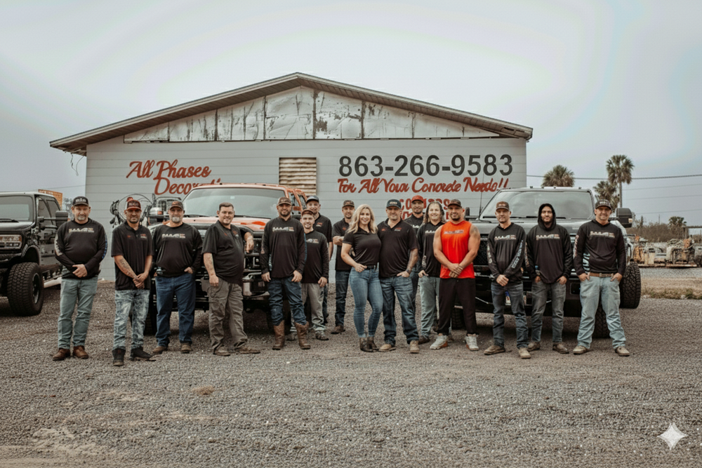 All Phases Decorative Concrete team in Sebring, FL - people or person