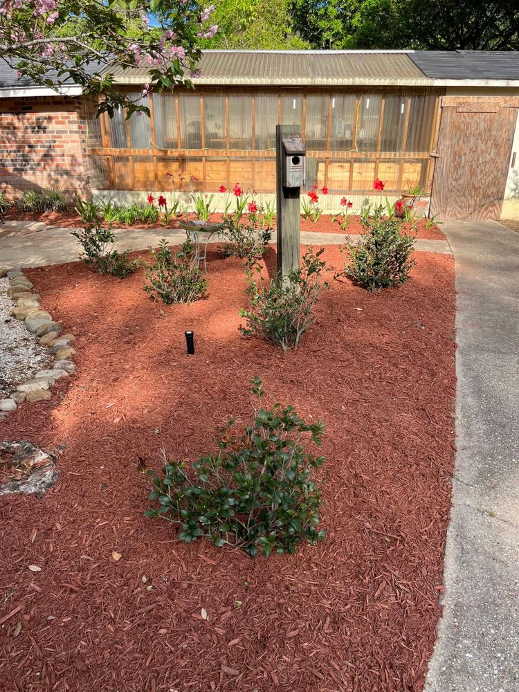 Enhance your landscape with our professional mulch installation service, which improves soil health, retains moisture, and boosts curb appeal while providing a polished and clean look to your garden beds. for Landscaping Pros in Hurley, MS