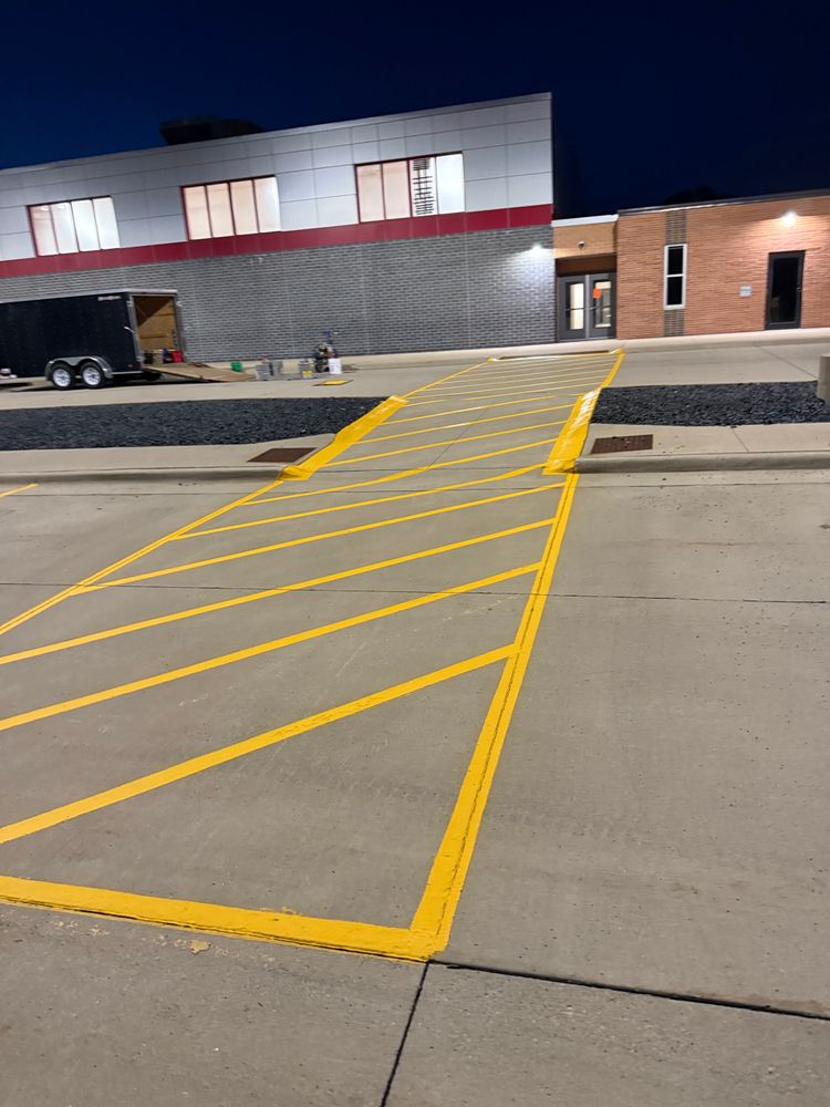 All Photos for Midwest Line Striping LLC in Spirit Lake, IA