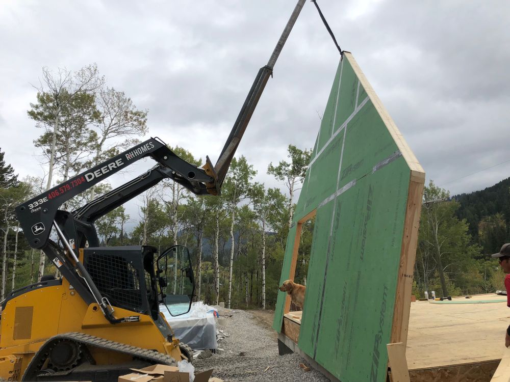 Framing for R&H Homes in Bozeman, MT