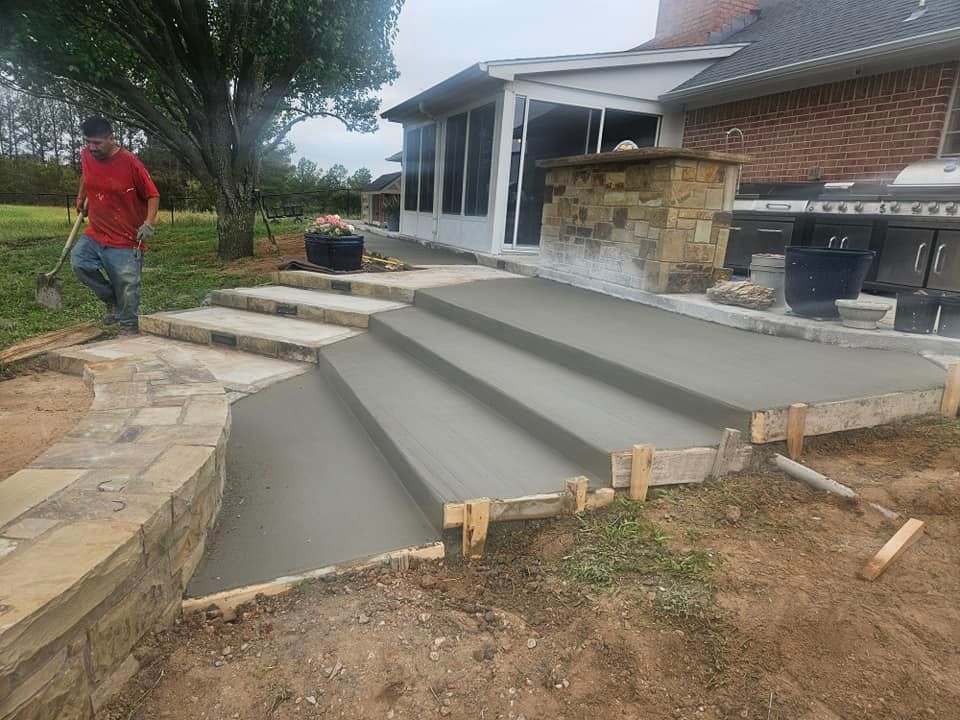 Our Stair Design & Installation service offers homeowners the opportunity to enhance their property with durable and stylish concrete stairs, expertly crafted to elevate the aesthetics and functionality of their home. for D & A Concrete Designs in Fort Worth,, TX