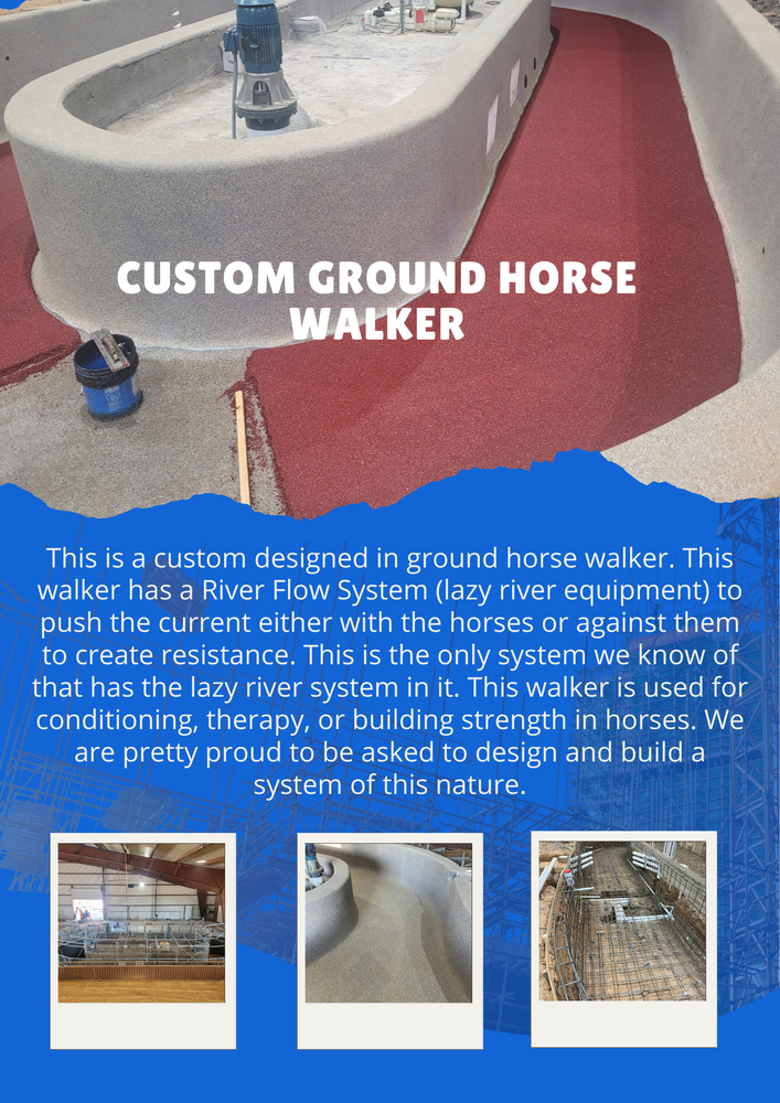Custom Ground Horse Walker for Black Diamond Custom Pools LLC in Azle, TX