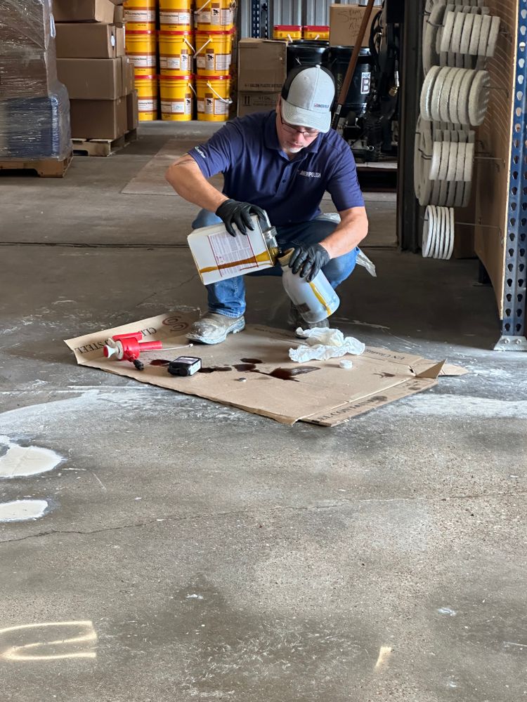 Polished Concrete  for Texas Curb N Borders in Houston, TX