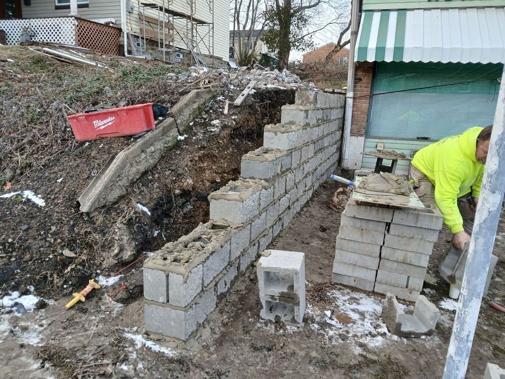 Retaining Wall  for Joseph Little Home Improvements in Pittsburgh, PA