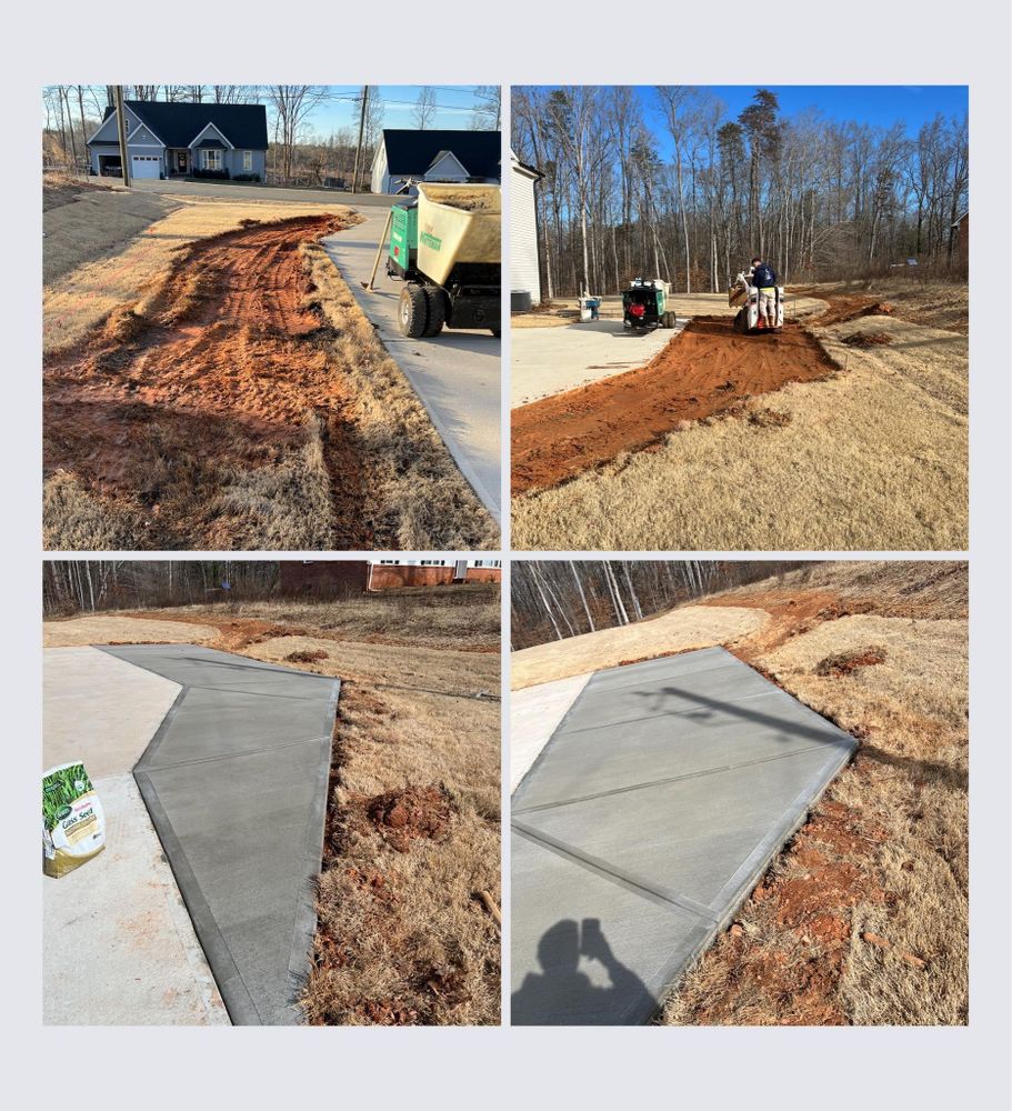 Patio Installation for Arce’s concrete finishing in Winston Salem, NC
