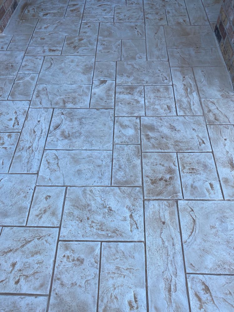 Stamped Concrete for Keen Decorative Concrete in Corpus Christi, TX