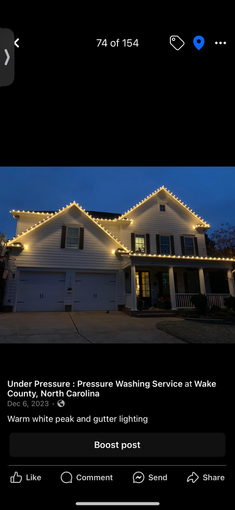 Holiday Lighting  for Under Pressure: Pressure Washing Service in Raleigh, NC