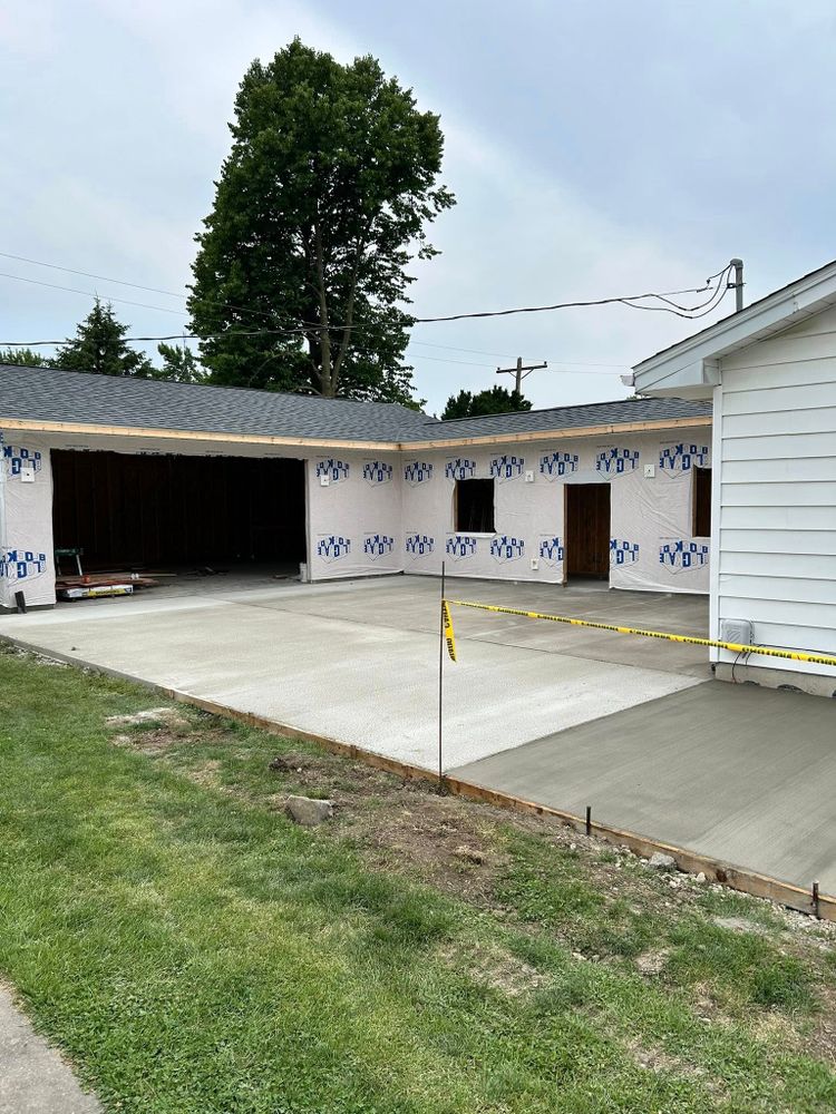 Transform your outdoor space with our expert patio design and installation services. We craft durable, stylish concrete patios tailored to enhance your home's aesthetic and provide lasting enjoyment for years. for Snider Concrete in Springfield, IL