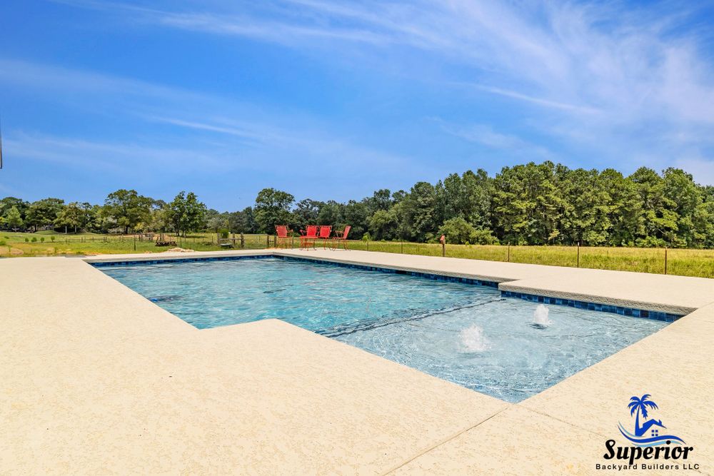 Transform your backyard into a personal oasis with our Custom Pool Design service, tailored to meet your unique vision and lifestyle needs. experience creativity, precision, and luxury in every detail. for Superior Backyard Builders LLC in Livingston, TX