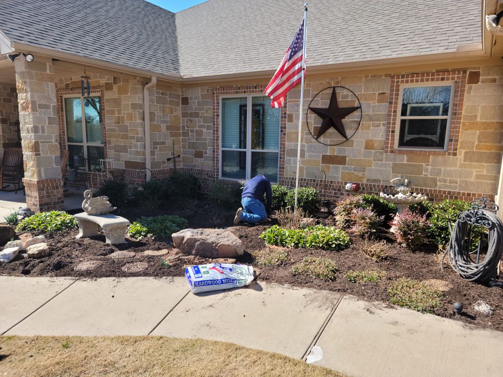 Flower Bed and Shrub Maintenance for Ornelas Lawn Service in Lone Oak, Texas