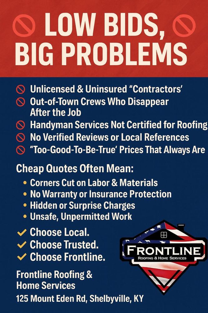 All Photos for Frontline Roofing & Home Services in Shelbyville, KY