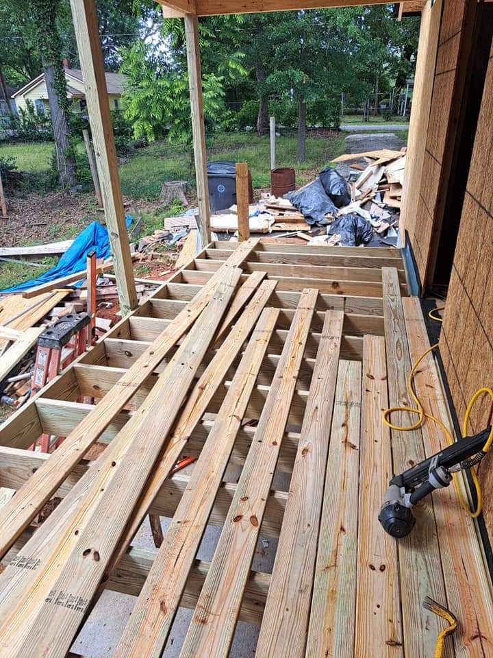 Framing for Rick's creative home improvement and repair in Atlanta, GA