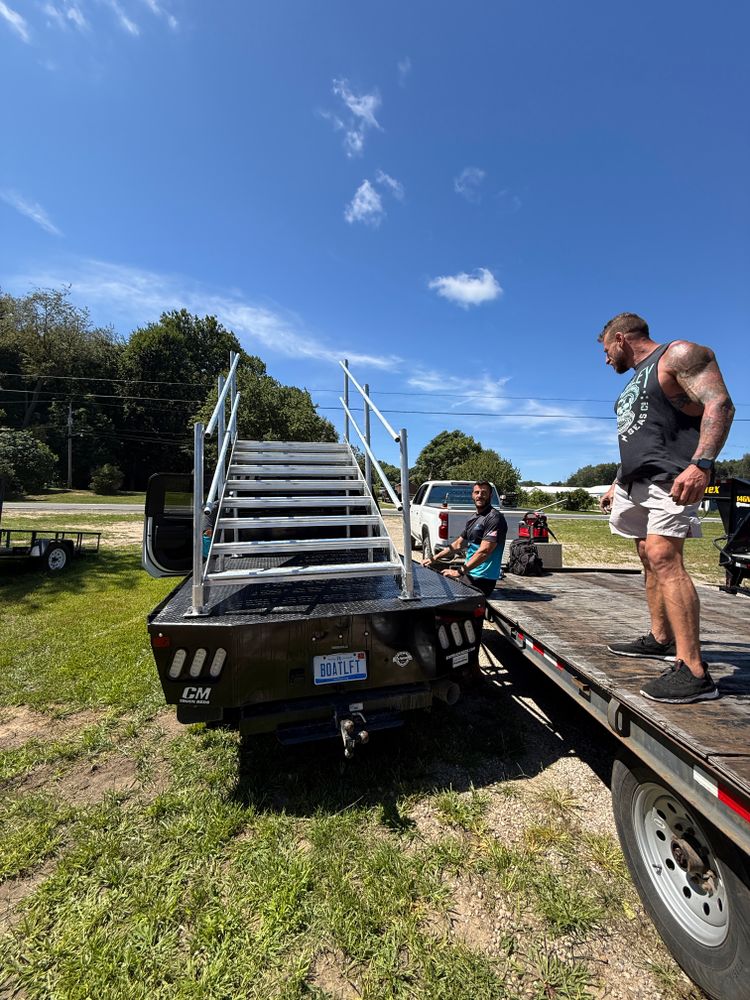 Boat lift Installation for Wagner's Lift & Dock Shop LLC in Watervliet, MI