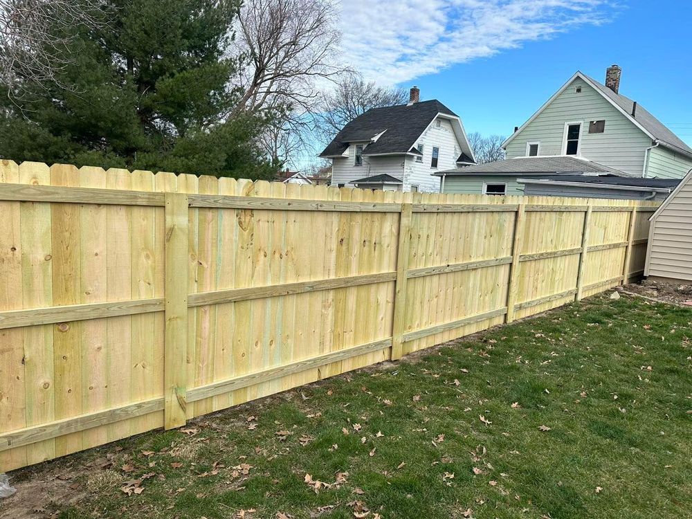 Fence Installation for Illinois Fence & outdoor co. in Kewanee, Illinois