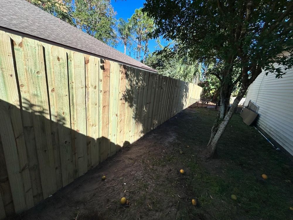 Vinyl Fence Installation for Madden Fencing Inc. in St. Johns, Florida