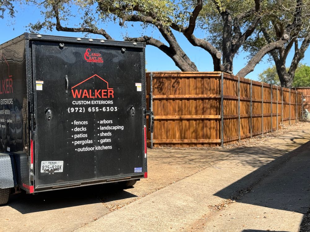 Fences for Walker Custom Exteriors in Dallas, TX