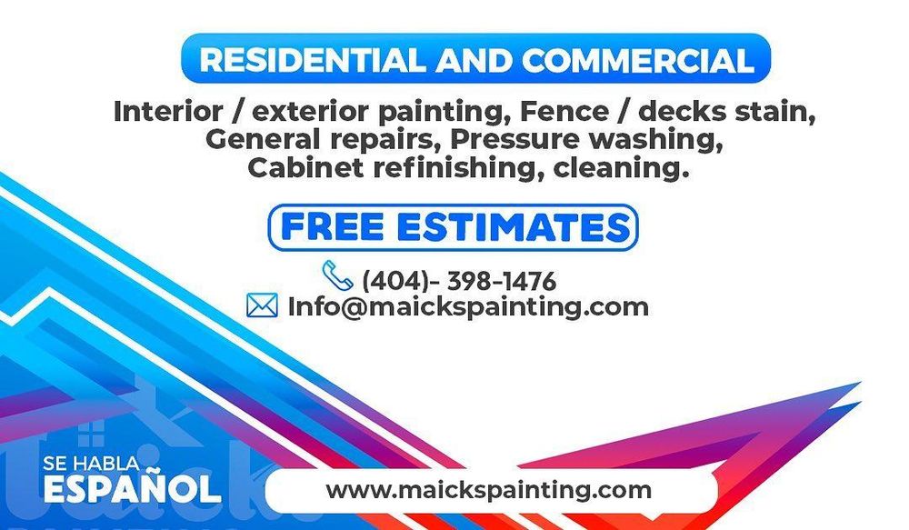 instagram for Maicks Painting in Villa Rica, GA