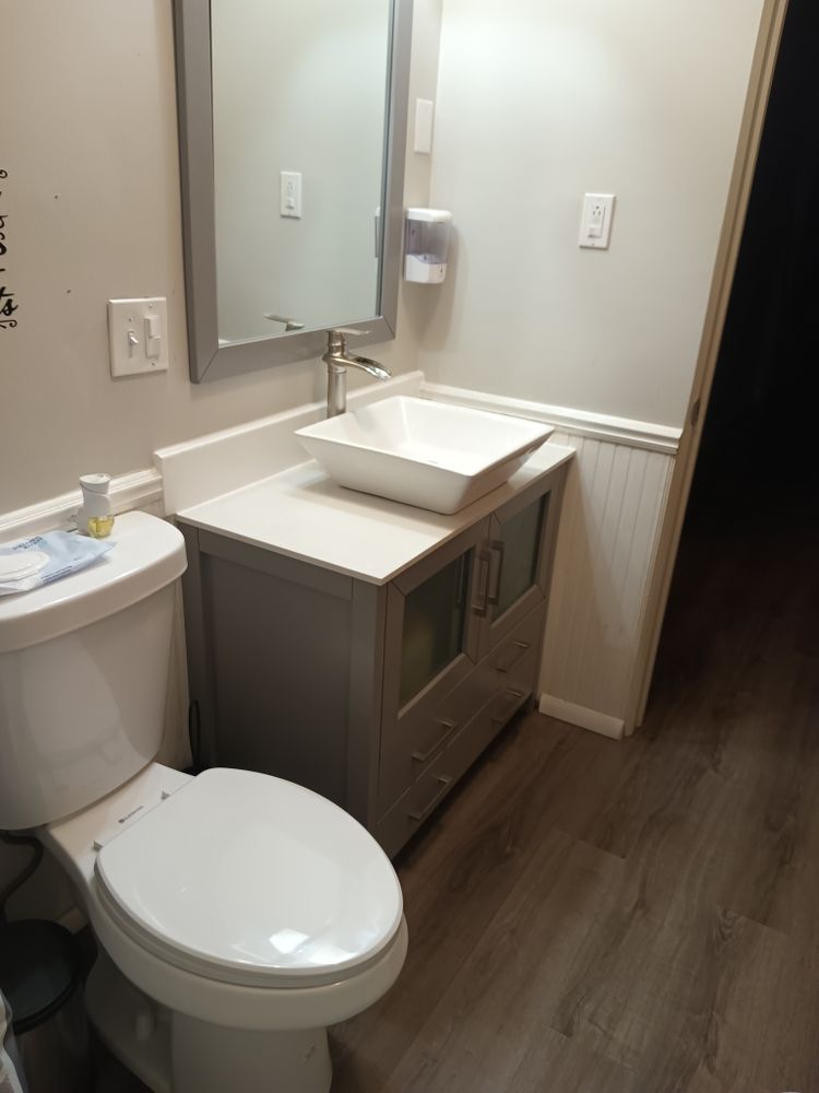 Bathroom update and Kitchen countertops for Ins & Outs Home Repair, LLC in Madison County, IL