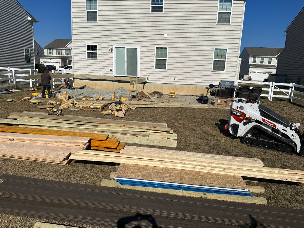 Goodwick Covered Deck for Thomas J. Gorman Construction in Middletown, DE