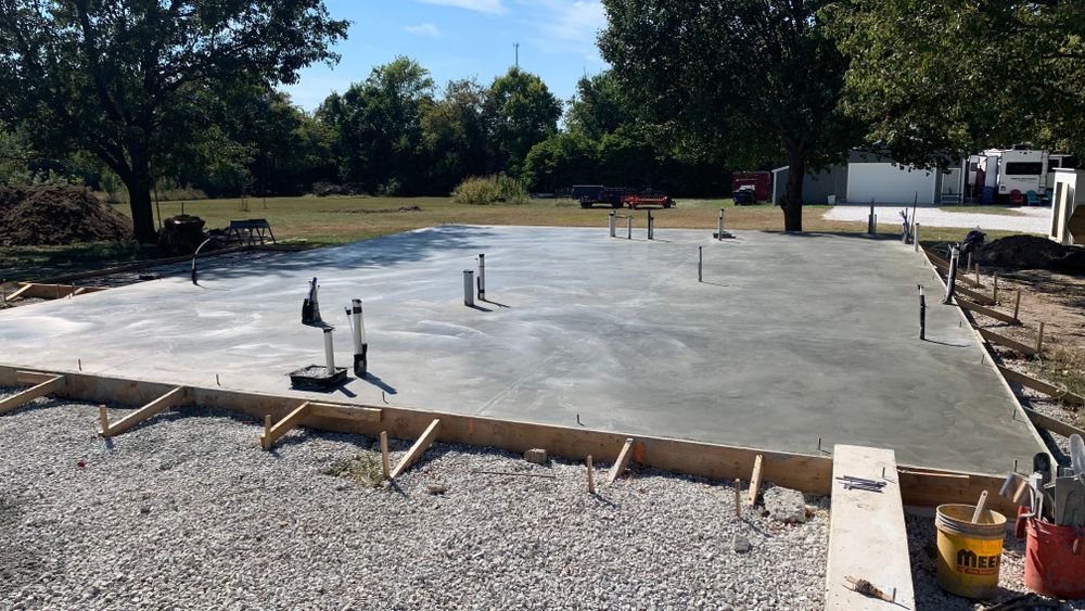 Our Concrete Slab Construction service provides homeowners with quality, durable concrete slabs for their property. Our experienced team ensures a smooth and long-lasting foundation for any project. for A.K. Construction Inc  in West Plains, MO