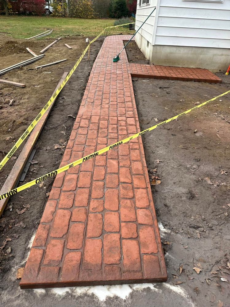 Enhance your home with our expert sidewalk installation service, providing durable, aesthetically pleasing concrete walkways that increase safety and curb appeal for any residential property. Enjoy professional craftsmanship tailored to your landscape. for GV Concrete LLC in Cherry Hill Township, NJ