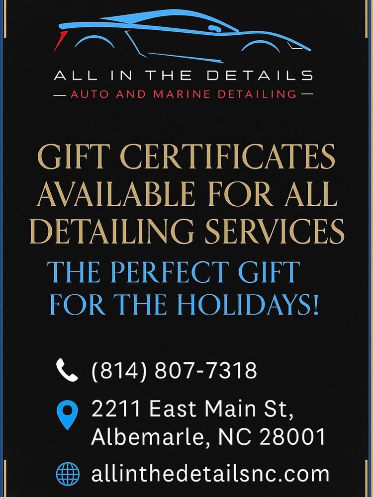 All Photos for ALL IN THE DETAILS in Albemarle, NC