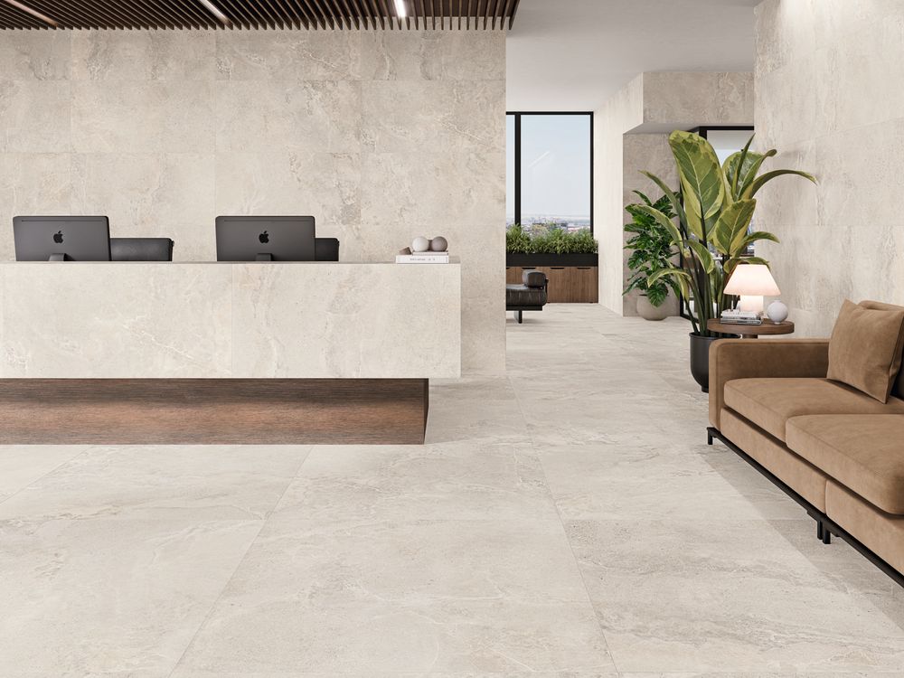 large format porcelain tile  for JA Design Studio LLC in Anaheim, CA