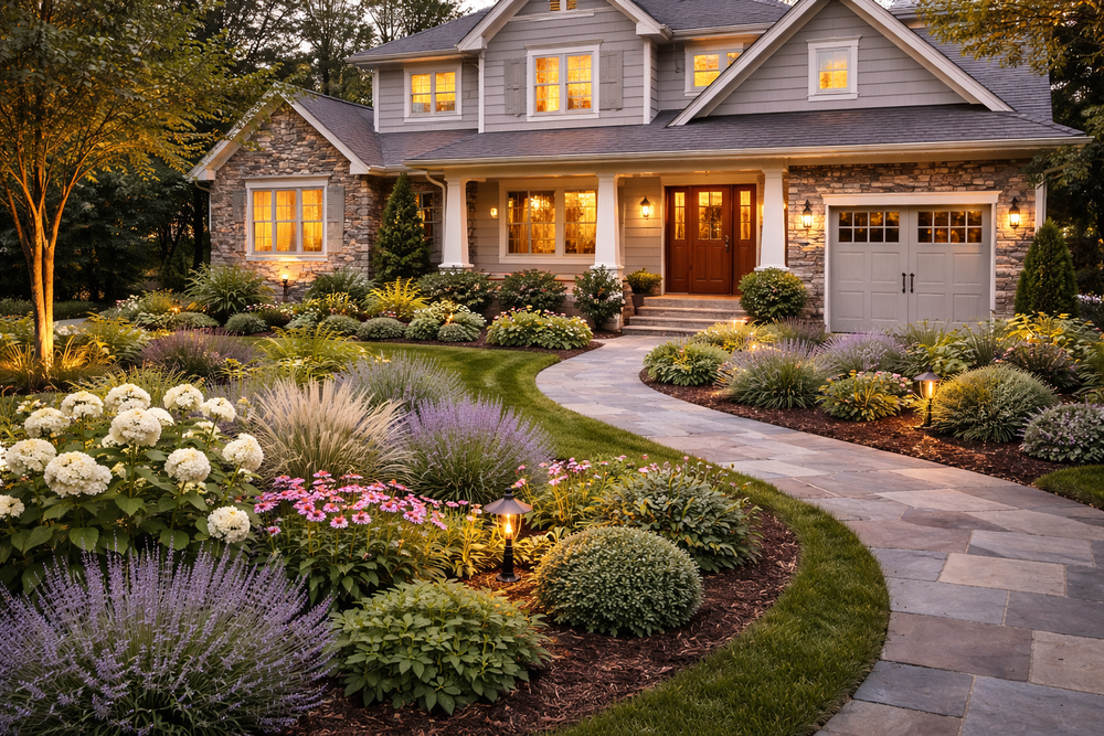 Transform your outdoor space with our expert landscaping services. We design, install, and maintain beautiful landscapes tailored to your style and needs, enhancing curb appeal and bringing nature closer to home. for Emerald Exterior Property Management in Old Lyme, CT