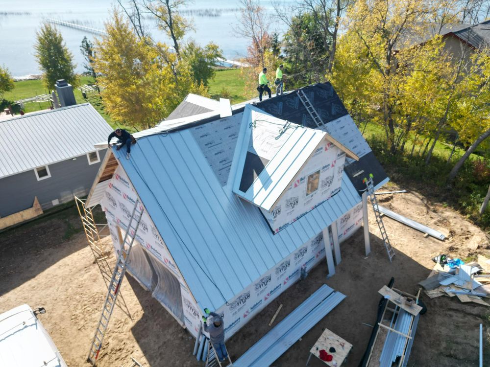 Our metal roofing installation service offers homeowners a durable and long-lasting solution to protect their homes from the elements, increasing energy efficiency and enhancing curb appeal. Choose us for quality workmanship. for Patriot Roofing Plus LLC in Pequot Lakes, MN
