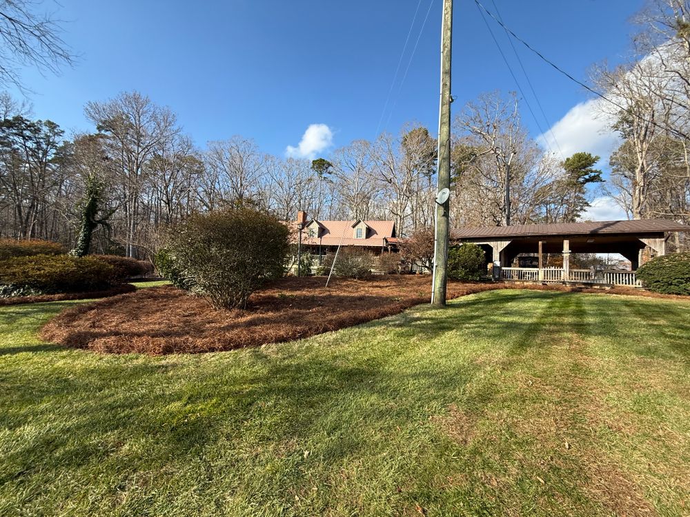 Pine Needle Installation  for Gallimore’s Lawn Care in Thomasville, NC