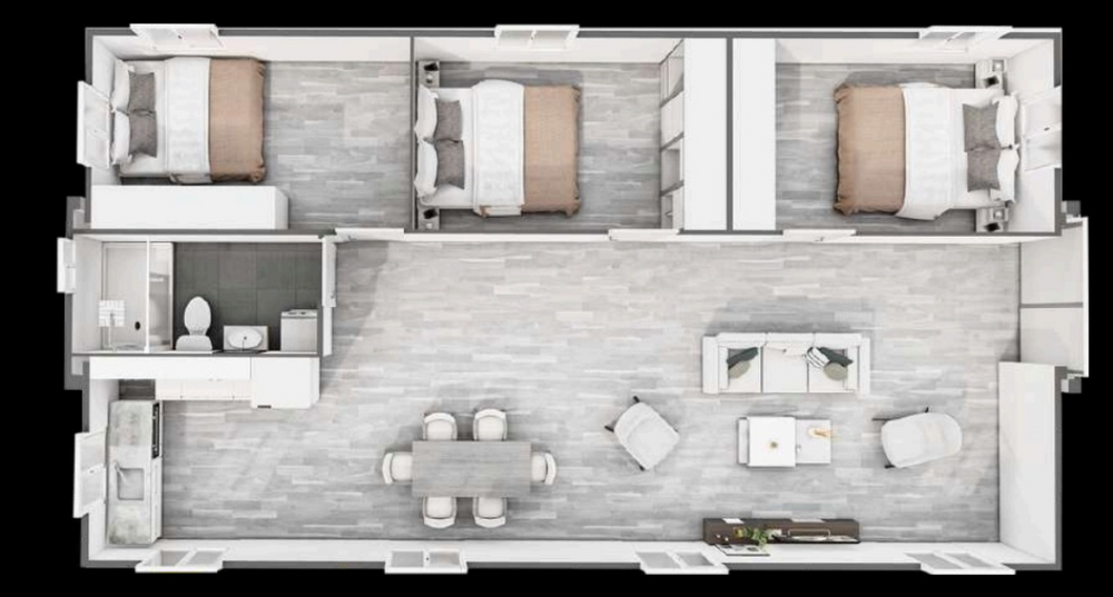 20’x30’ Layout for NewGen Tiny Homes in Los Angeles, CA