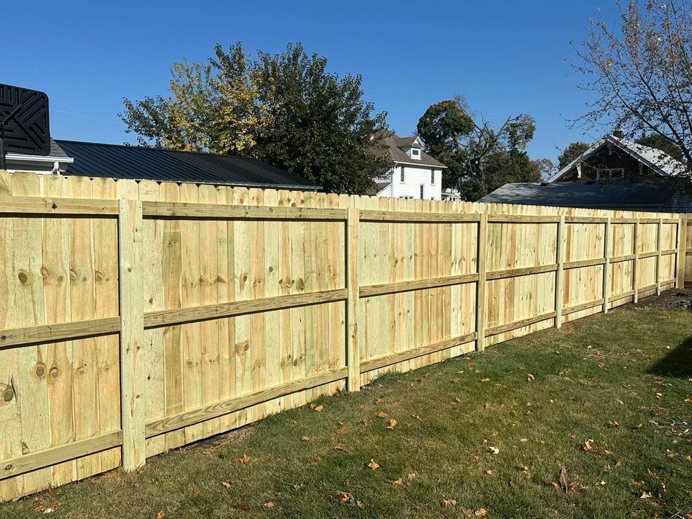 Fence Installation for Illinois Fence & outdoor co. in Kewanee, Illinois