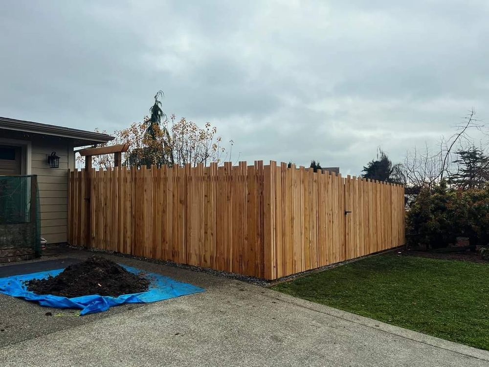 Peninsula Fence Company  for The Baskins Sawmill in Port Angeles,  WA