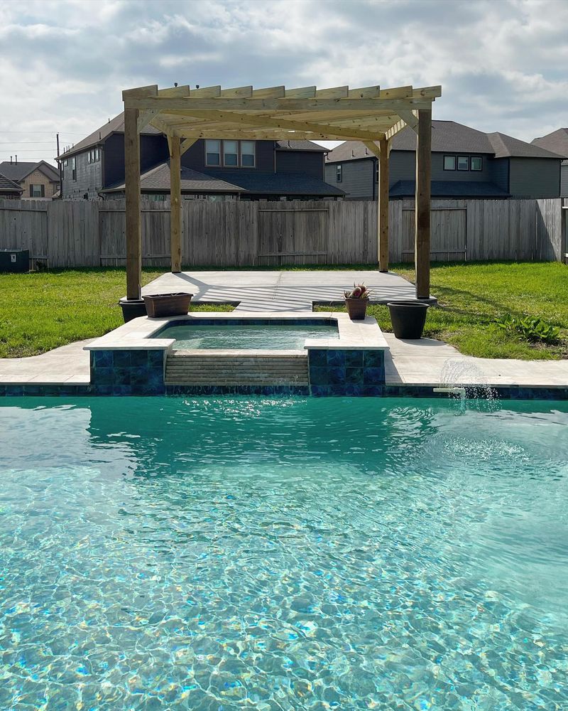 Our Concrete company offers expert patio design and installation service to help homeowners create beautiful outdoor spaces, enhancing the functionality, aesthetics, and value of their property with professional craftsmanship. for Nailed It Construction and Developers in Richmond, TX