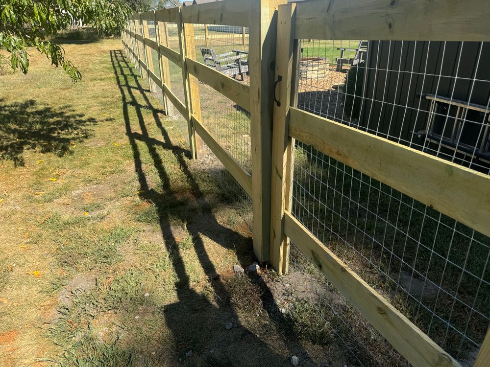 Fences for Risner Construction in De Motte, IN