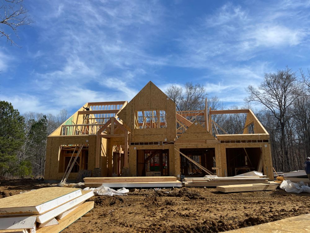 Mountain Style Timber Frame for Emfinger Custom Builders LLC in Pine Mountain, GA