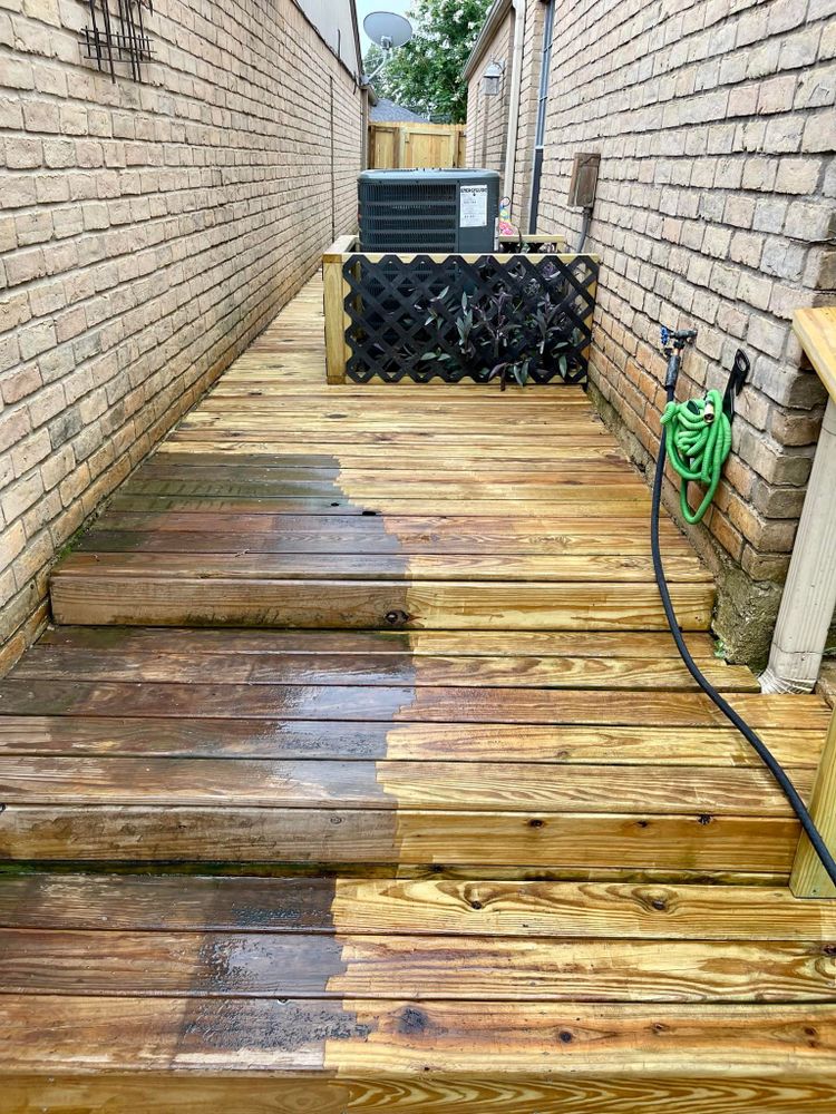 Enhance your outdoor space with our professional Deck & Fence Staining service, offering long-lasting protection and vibrant color to maintain beauty and durability against weather elements. experience improved aesthetics and increased property value today! for Sapphire Stallion Painting in Grapeland, TX