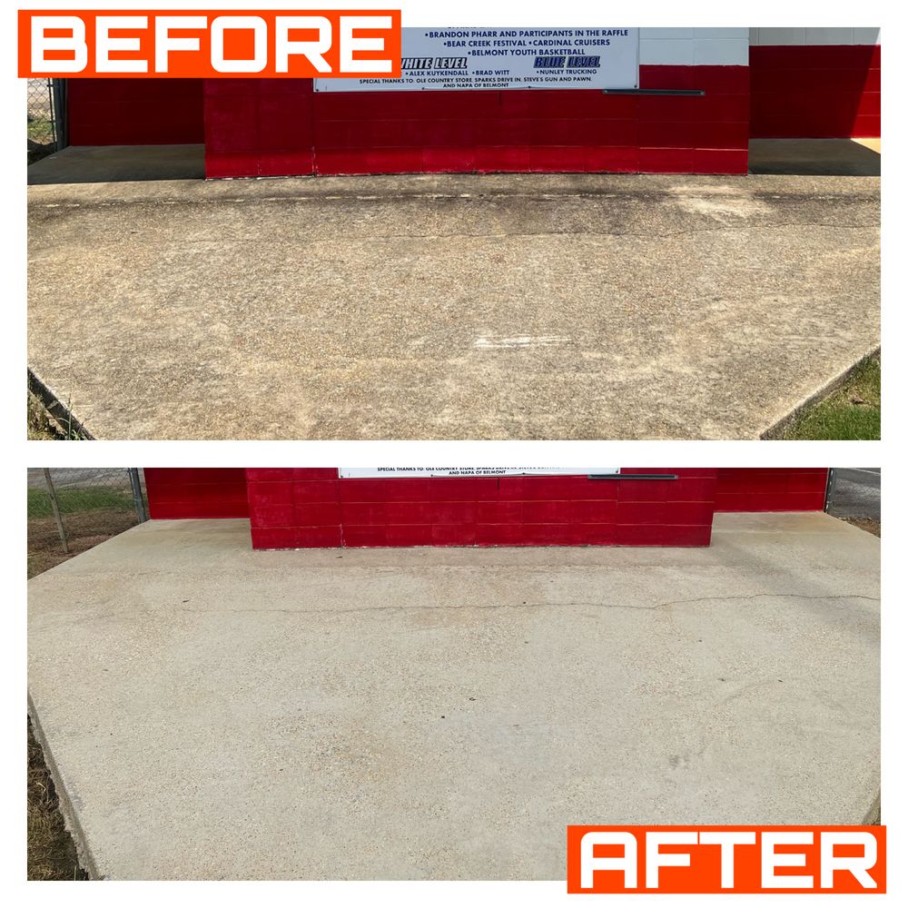 Concrete Cleaning for FunderFlow Commercial and Residential Pressure Washing Inc in Tupelo, MS