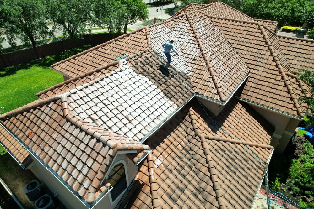 Our Residential Roof Cleaning service will effectively remove moss, algae, and debris from your roof to enhance its appearance and protect it from damage, prolonging its lifespan. for Power Pressure Wash in Houston, TX