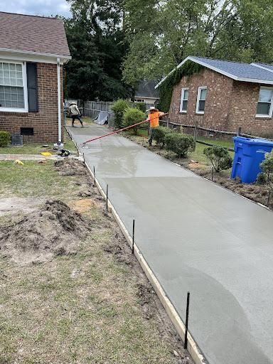 Patio Installation for Arce’s concrete finishing in Winston Salem, NC