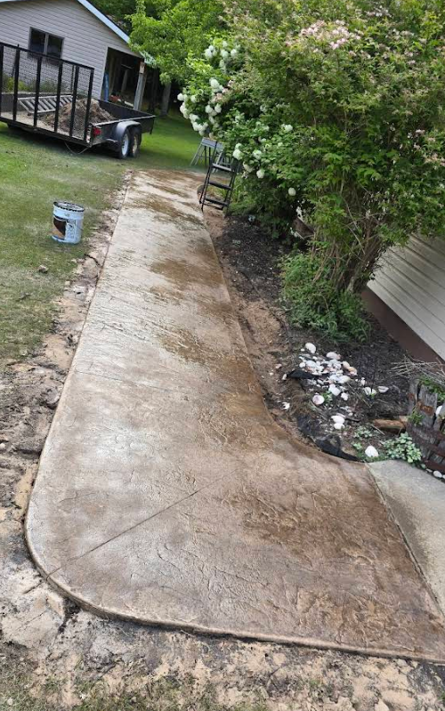 Our Textured Concrete service offers durable and visually appealing solutions for your surfaces. Enhance aesthetics while ensuring seamless concrete repair, tailored to complement your home's unique design and structure needs. for J&J Masonry and Concrete in Escanana, MI