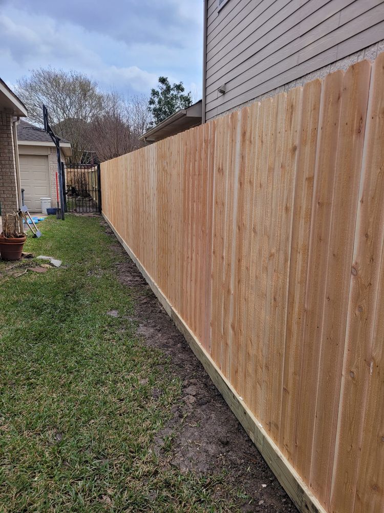 Fence Work for DJM Ground Services in Tomball, TX